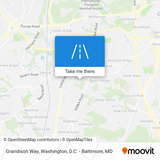 Grandison Way map