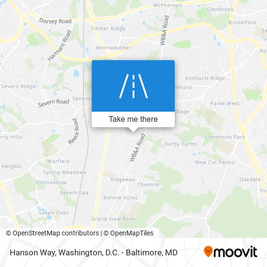 Hanson Way map