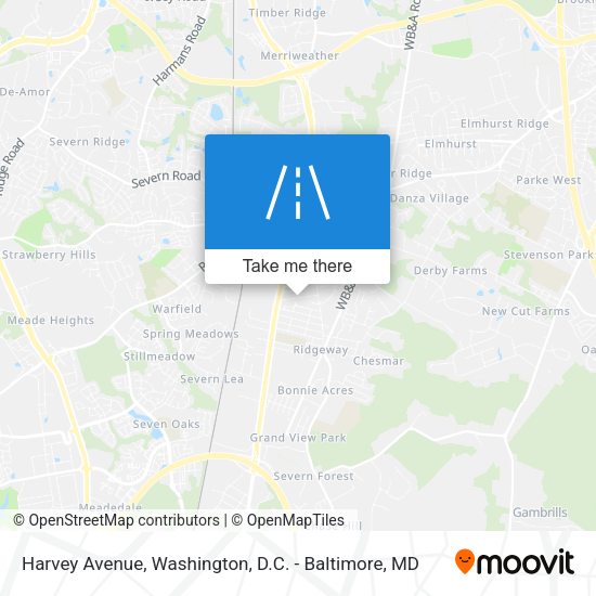 Harvey Avenue map