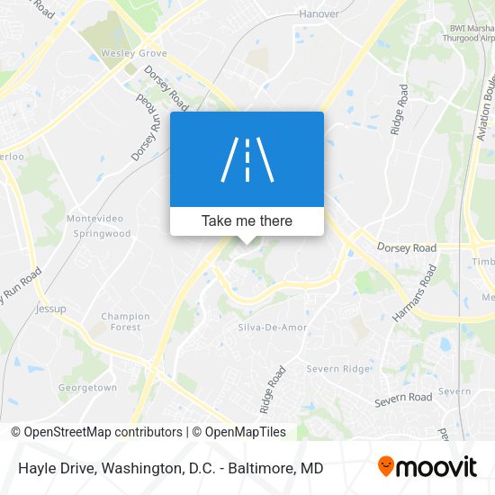 Hayle Drive map