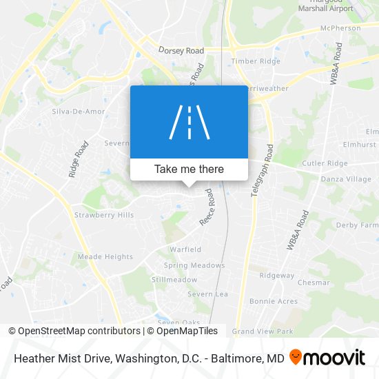 Heather Mist Drive map