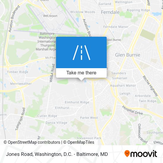 Jones Road map
