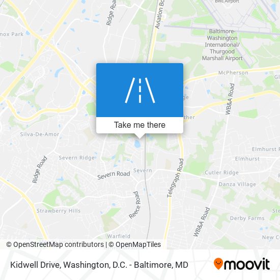 Mapa de Kidwell Drive
