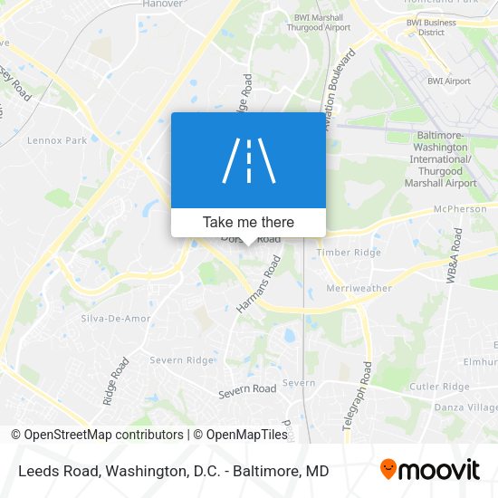 Mapa de Leeds Road