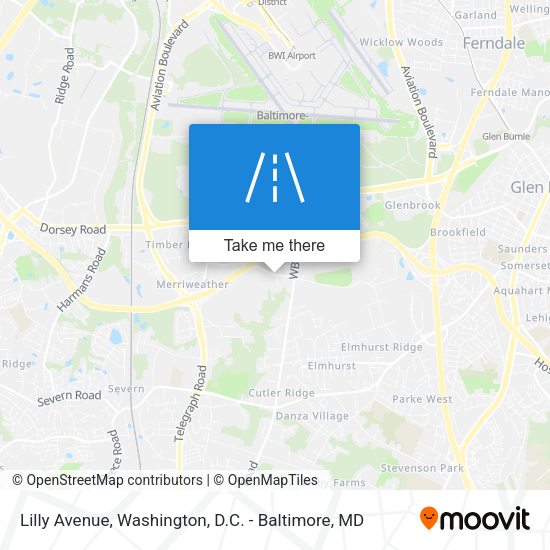 Lilly Avenue map