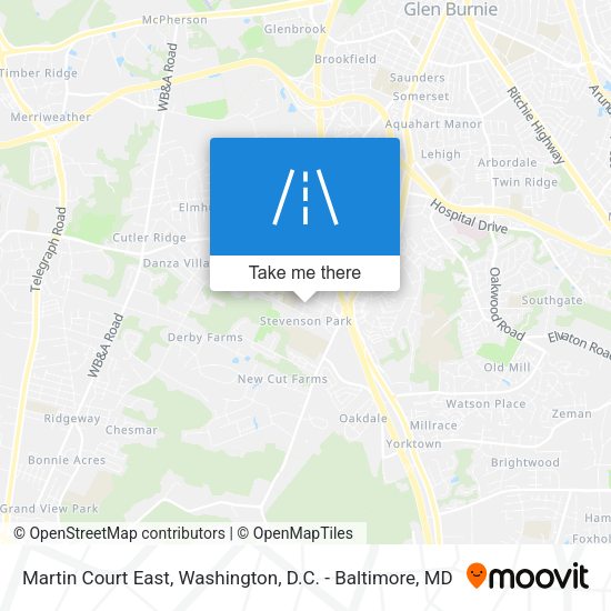 Martin Court East map