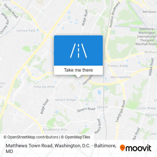 Matthews Town Road map