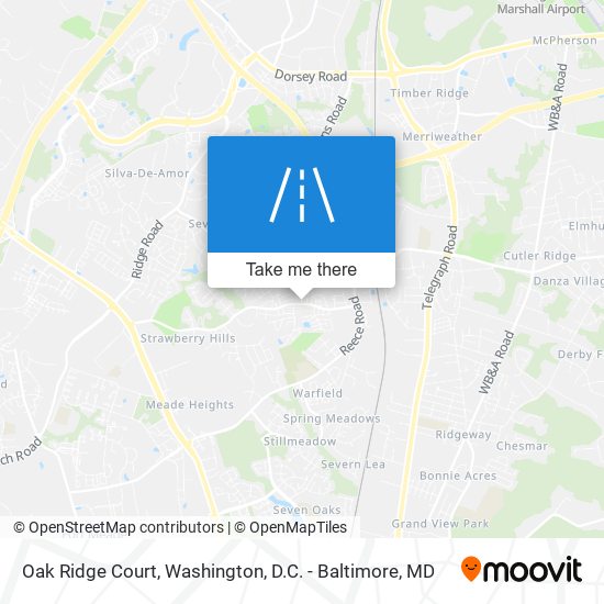 Mapa de Oak Ridge Court