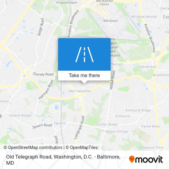 Mapa de Old Telegraph Road