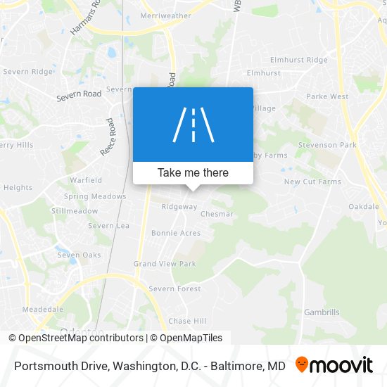 Portsmouth Drive map