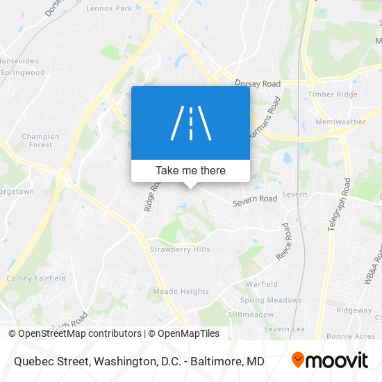 Quebec Street map