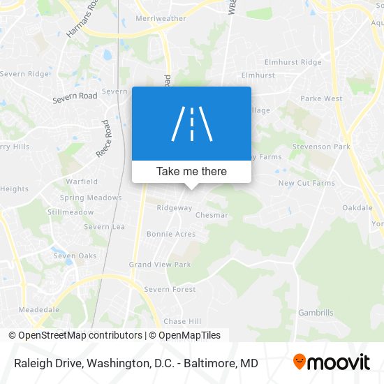 Raleigh Drive map