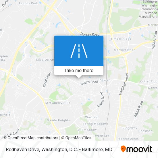 Redhaven Drive map