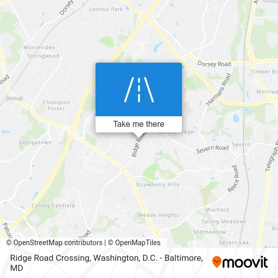 Ridge Road Crossing map