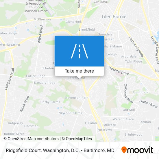 Mapa de Ridgefield Court
