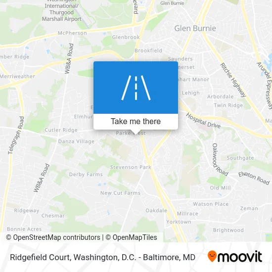 Ridgefield Court map