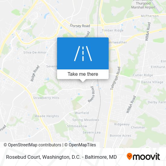 Rosebud Court map