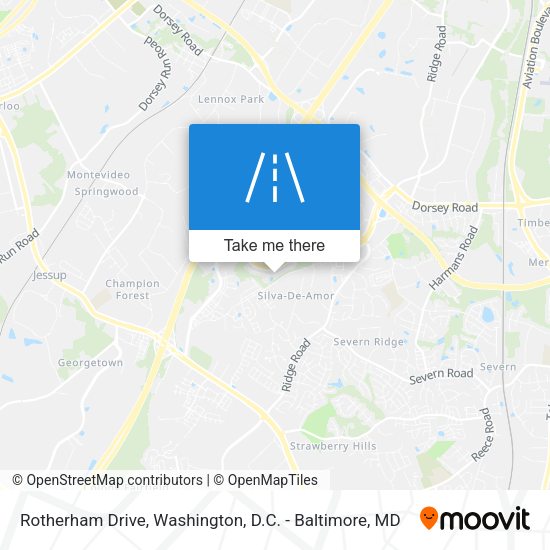 Rotherham Drive map