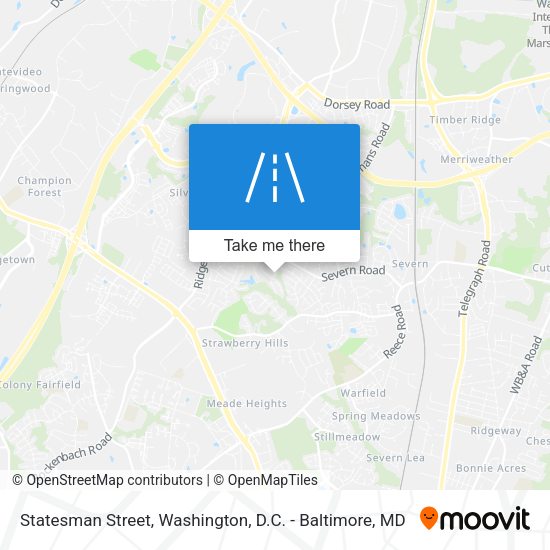 Statesman Street map