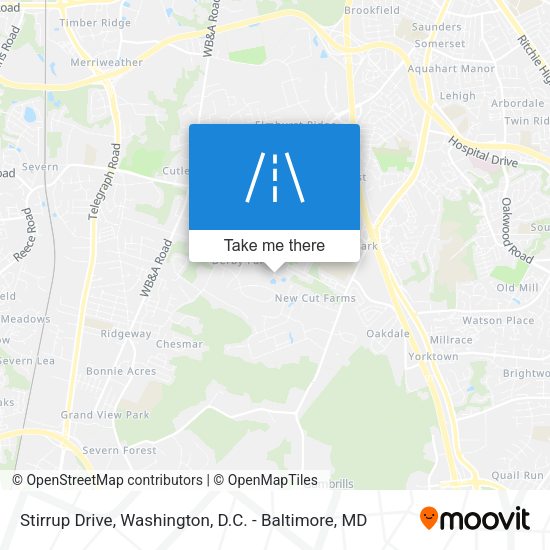 Stirrup Drive map