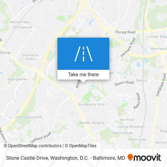 Stone Castle Drive map