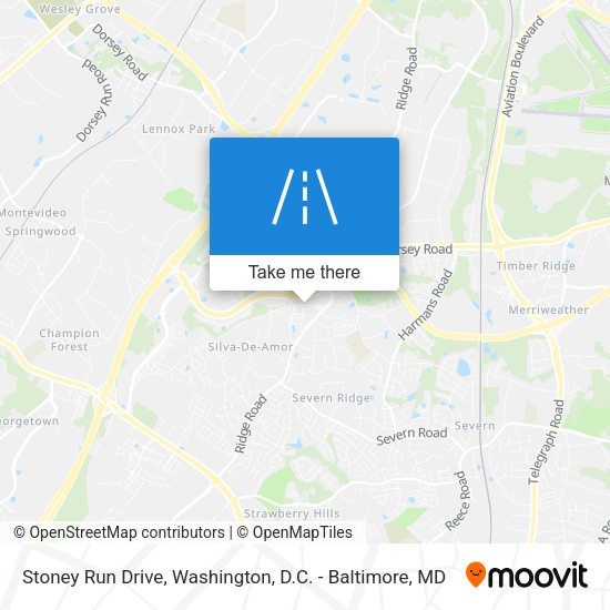 Stoney Run Drive map