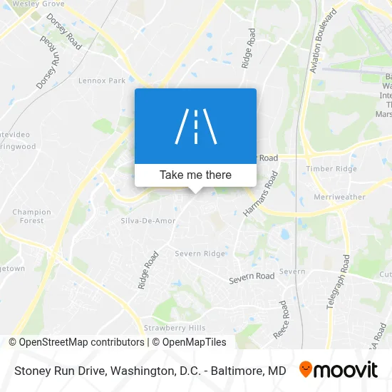 Stoney Run Drive map