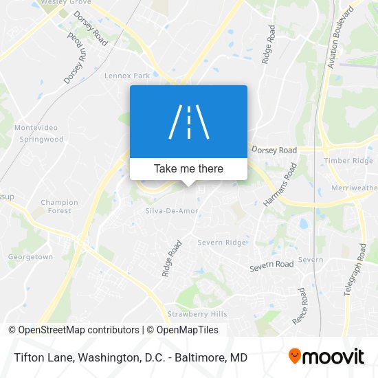Mapa de Tifton Lane