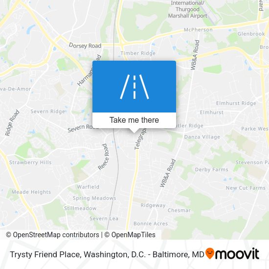 Mapa de Trysty Friend Place