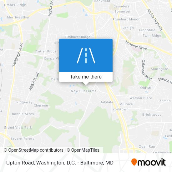 Mapa de Upton Road
