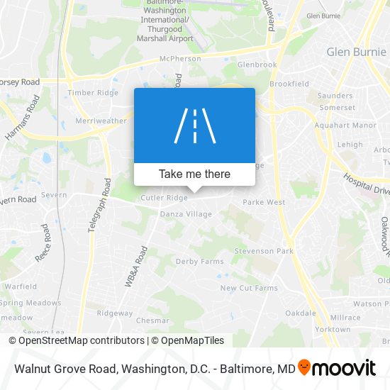 Walnut Grove Road map