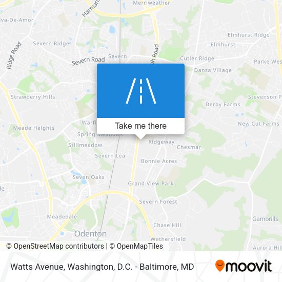 Mapa de Watts Avenue