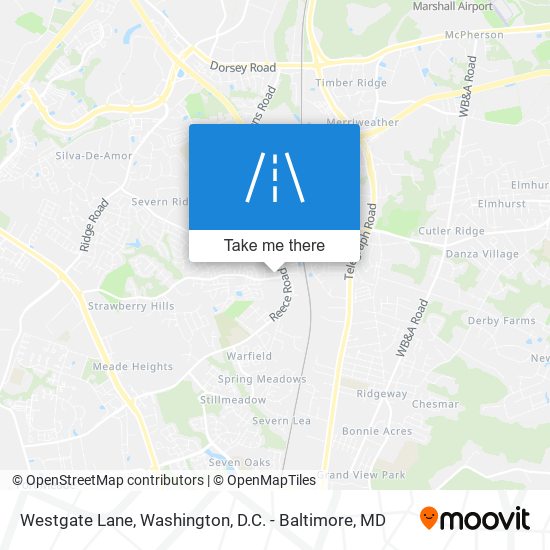 Westgate Lane map