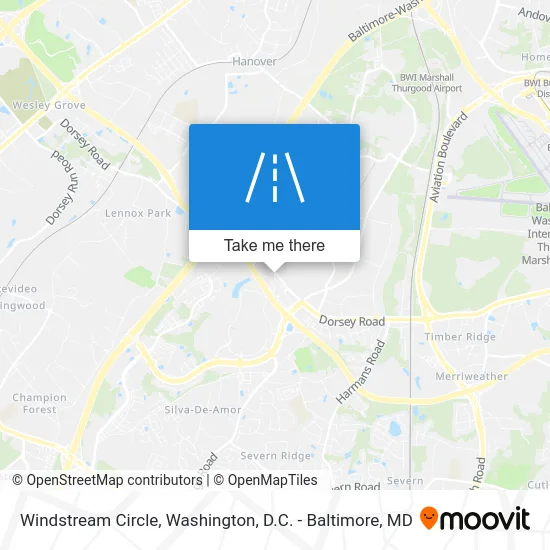 Windstream Circle map