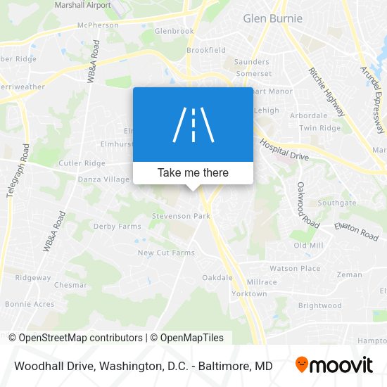 Woodhall Drive map