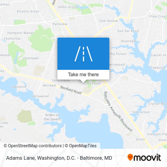 Adams Lane map