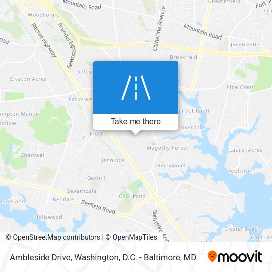 Ambleside Drive map