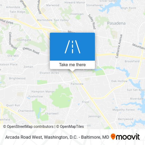 Arcada Road West map