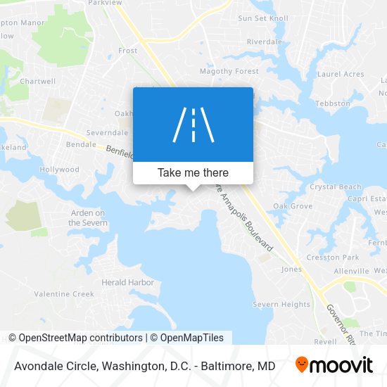 Avondale Circle map