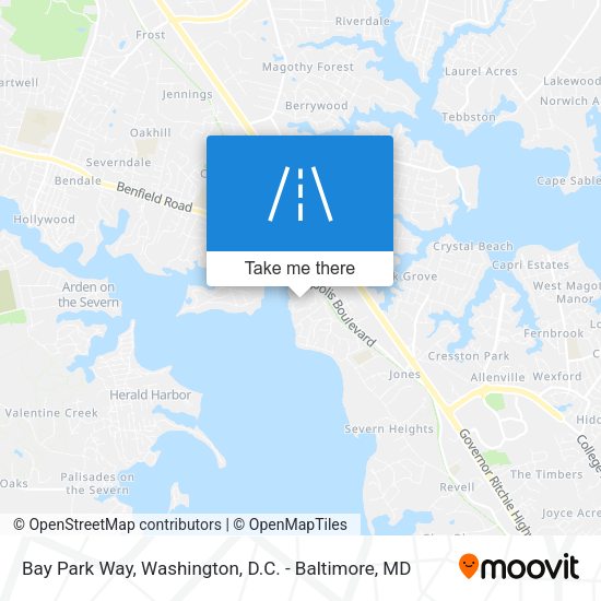Bay Park Way map