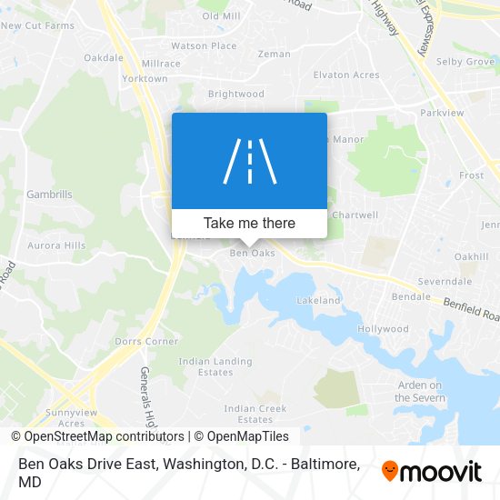 Ben Oaks Drive East map