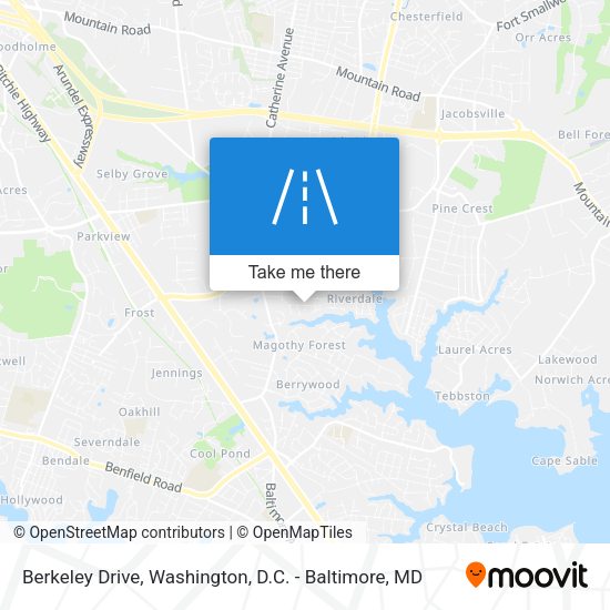 Mapa de Berkeley Drive