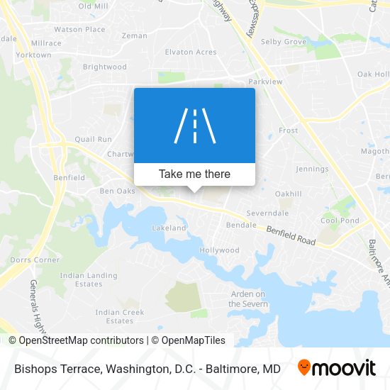 Bishops Terrace map