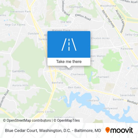 Blue Cedar Court map
