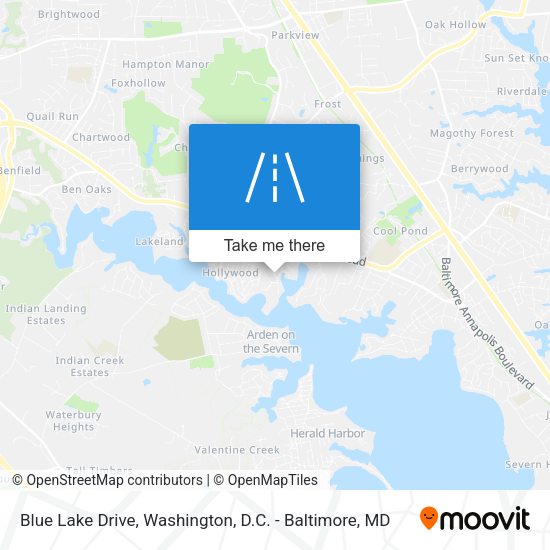 Blue Lake Drive map