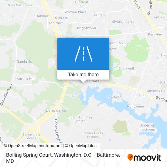 Boiling Spring Court map