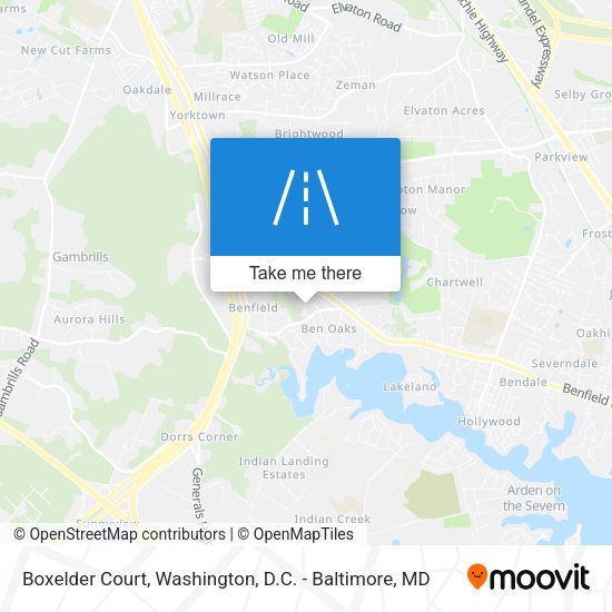 Boxelder Court map