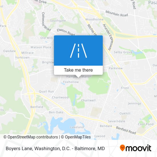 Boyers Lane map
