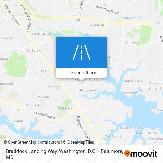 Braddock Landing Way map
