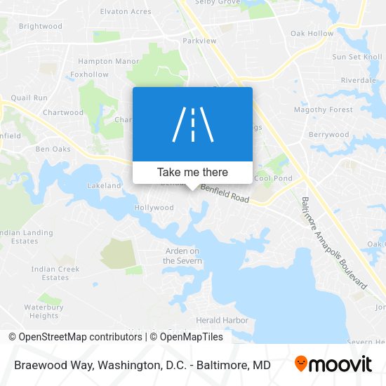 Braewood Way map